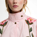 BARBOUR x FARM RIO Madelena Showerproof Jacket in Pink Eden Bloom