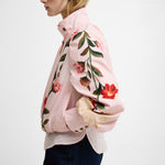 BARBOUR x FARM RIO Madelena Showerproof Jacket in Pink Eden Bloom