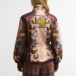 BARBOUR x Farm Rio Mandevilla Showerproof Jacket in Bloom in Between/Brown Banana