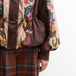 BARBOUR x Farm Rio Mandevilla Showerproof Jacket in Bloom in Between/Brown Banana