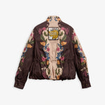 BARBOUR x Farm Rio Mandevilla Showerproof Jacket in Bloom in Between/Brown Banana
