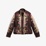 BARBOUR x Farm Rio Mandevilla Showerproof Jacket in Bloom in Between/Brown Banana