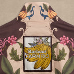BARBOUR x Farm Rio Mandevilla Showerproof Jacket in Bloom in Between/Brown Banana