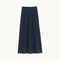 M.A.B.E Lucca Embroidered Maxi Skirt in Indigo
