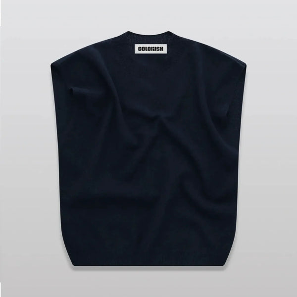 COLORUSH Lucca Crew Neck Tank in Navy