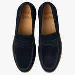 Lucca Suede Loafers in Navy