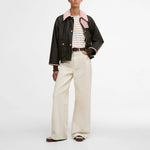 BARBOUR Cropped Beadnell Wax in Archive Olive/Ancient/Gardenia