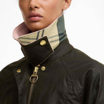 BARBOUR Cropped Beadnell Wax in Archive Olive/Ancient/Gardenia