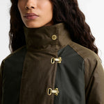BARBOUR Hazelwood Wax Jacket in Beech/Fern/Mixed Tartan