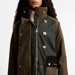 BARBOUR Hazelwood Wax Jacket in Beech/Fern/Mixed Tartan