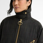 BARBOUR Arlene Checked Wax Jacket in Classic/Shadow Classic