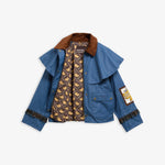 BARBOUR x Farm Rio Venosa Wax Jacket in True Navy/Tropical Tea Tartan