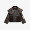 BARBOUR x Farm Rio Angelina Wax Jacket in Tropical Tea Tartan/Banana Print