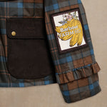 BARBOUR x Farm Rio Angelina Wax Jacket in Tropical Tea Tartan/Banana Print