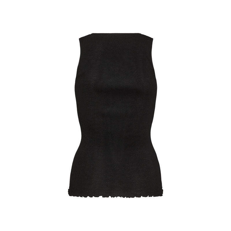 MOS MOSH MMElaine Seamless Silk Tank Top in Black