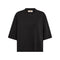 MOS MOSH MMNatalie Round Neck Boxy T-Shirt in Black