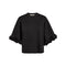 MOS MOSH MMRosette Rose Detail T-Shirt in Black