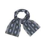 QUINTON & CHADWICK Ladders Scarf  in Blue Grey