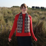 QUINTON & CHADWICK Ladders Scarf  in  Red Green