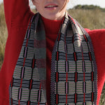 QUINTON & CHADWICK Ladders Scarf  in  Red Green