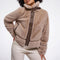 RINO & PELLE Lambra Short Faux Fur Jacket in Oat