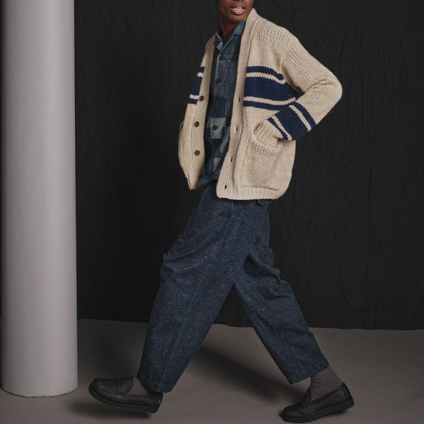 UNIVERSAL WORKS Langdale Cardigan in Sand