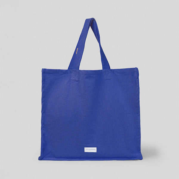 LES PENSIONNAIRES Organic Cotton Large Bag in Blue