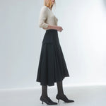 EMIN PAUL Black Cargo Pocket Skirt in Black
