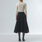 EMIN PAUL Black Cargo Pocket Skirt in Black