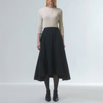 EMIN PAUL Black Cargo Pocket Skirt in Black