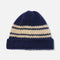 UNIVERSAL WORKS Lenny Hat Chunky Knit Stripe in Navy