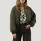 ORFEO Lenora Bomber Jacket in Khaki