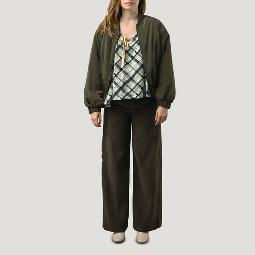 ORFEO Lenora Bomber Jacket in Khaki