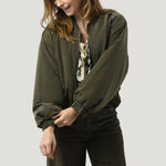 ORFEO Lenora Bomber Jacket in Khaki