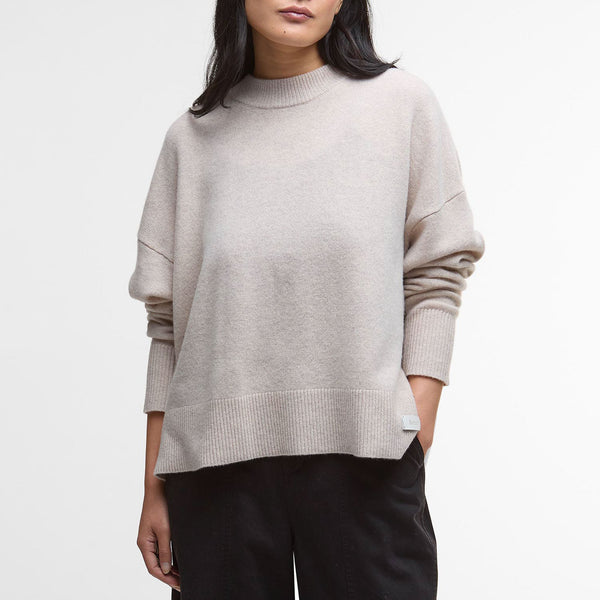 BARBOUR Leonie Zip-Up Jumper in Natural