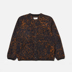 UNIVERSAL WORKS Leopard Cardigan in Dark Navy/Brown
