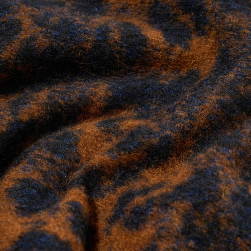 UNIVERSAL WORKS Leopard Cardigan in Dark Navy/Brown