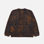 UNIVERSAL WORKS Leopard Cardigan in Dark Navy/Brown