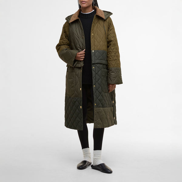 BARBOUR Lilian Quilted Jacket in Fern Leaf/Sage/Light Sage