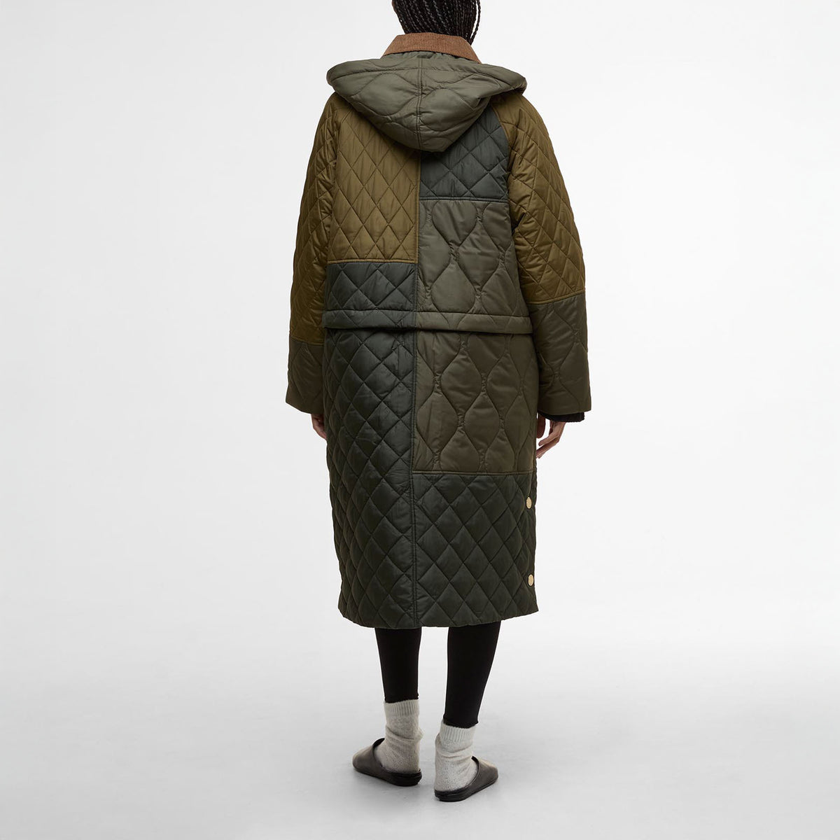 BARBOUR Lilian Quilted Jacket in Fern Leaf/Sage/Light Sage