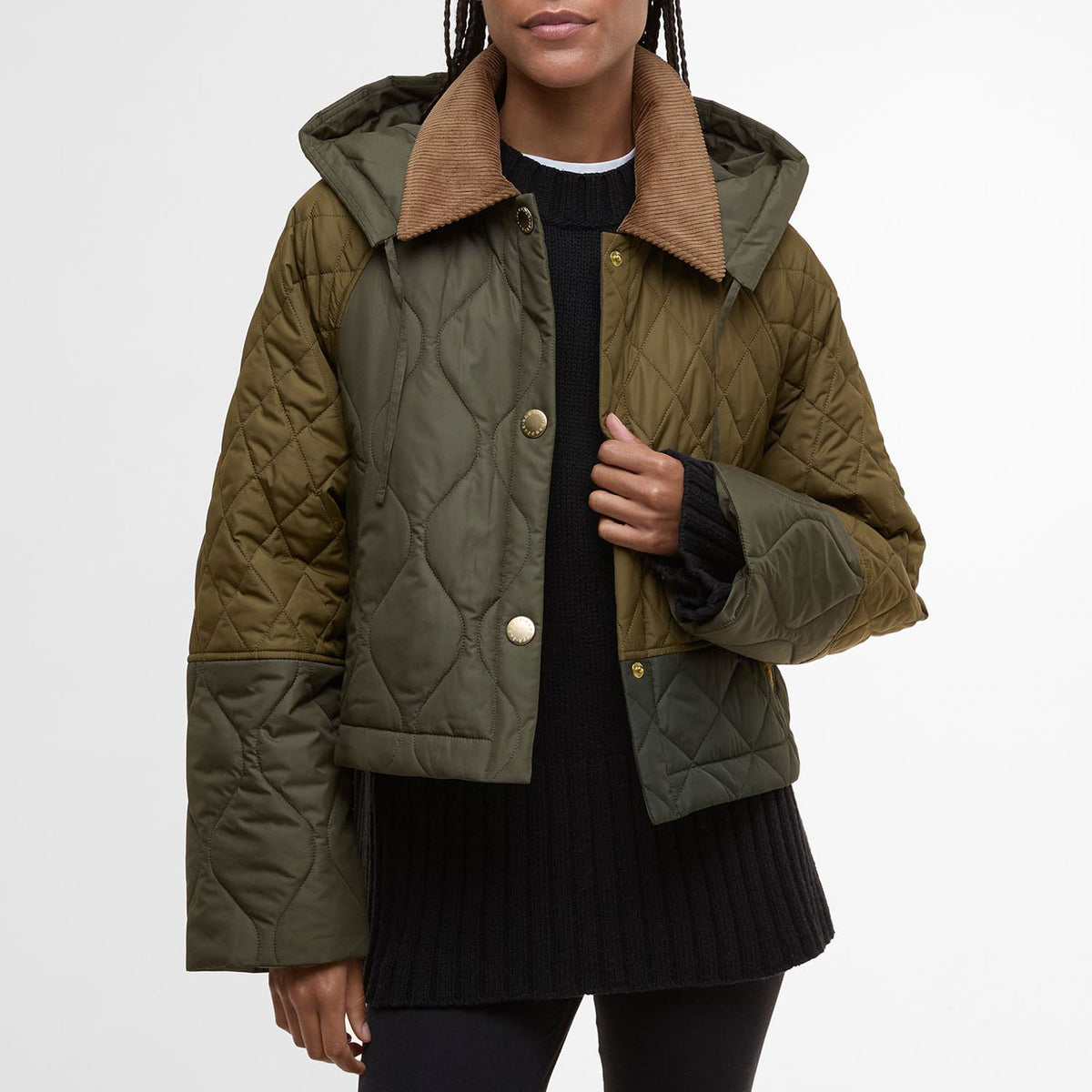 BARBOUR Lilian Quilted Jacket in Fern Leaf/Sage/Light Sage
