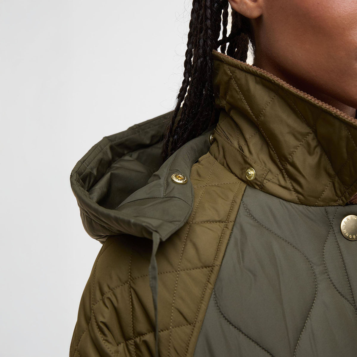 BARBOUR Lilian Quilted Jacket in Fern Leaf/Sage/Light Sage