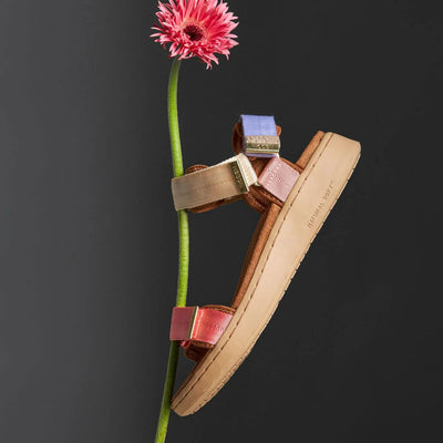 WODEN Line Sandals in Butter Multi