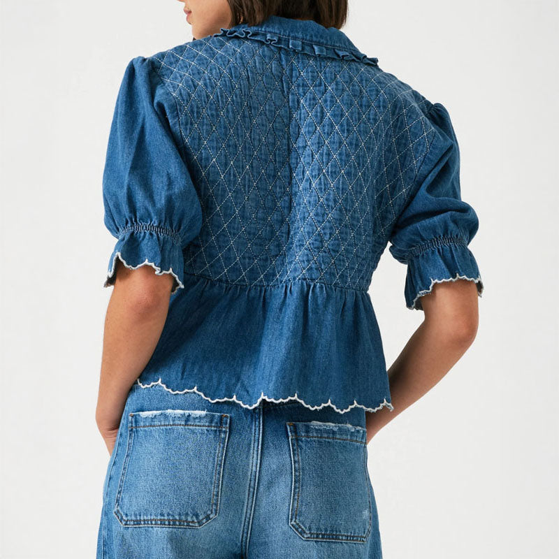 SEVENTY & MOCHI Heidi Blouse in Mid Vintage