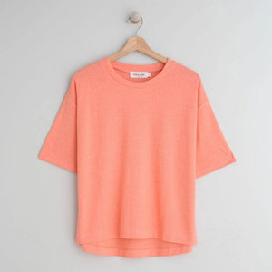 Loose Fit T Shirt in Acid Pink