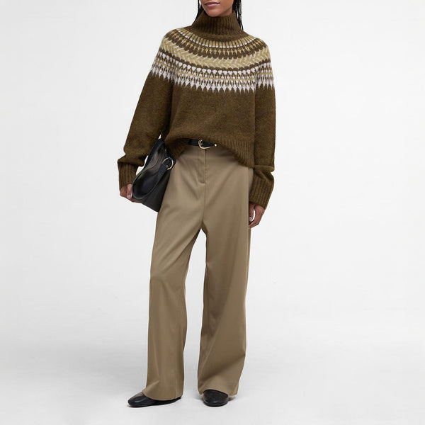 BARBOUR Lorrie Fair Isle Roll-Neck Jumper in Multi