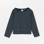 SKALL Loui Oversized Blouse in Navy/White Stripe