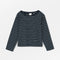 SKALL Loui Oversized Blouse in Navy/White Stripe