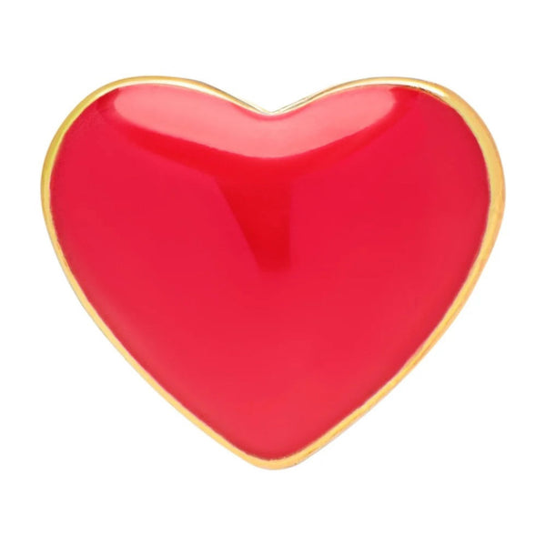 LULU COPENHAGEN Love U Earring 1pcs in Hot Coral
