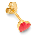 LULU COPENHAGEN Love U Earring 1pcs in Hot Coral